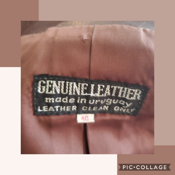 70s Double Breasted Belted Leather Trench - Picture 10 of 10